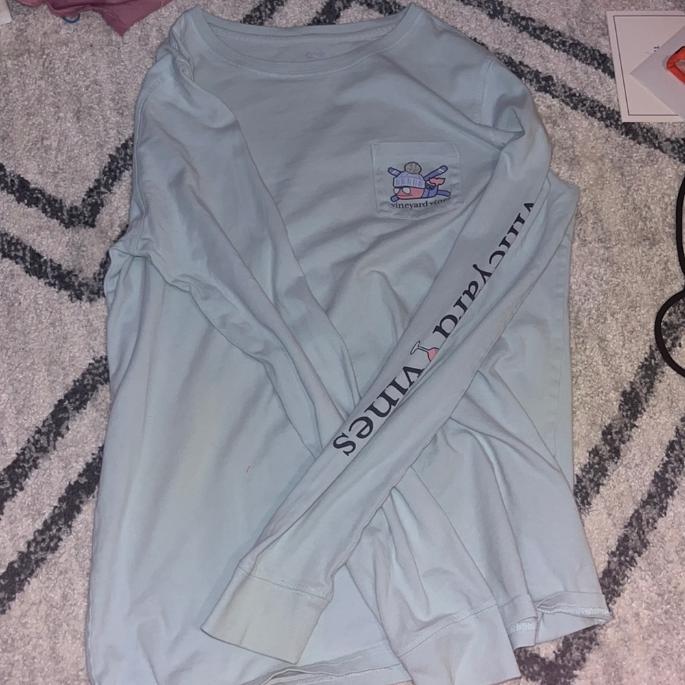 light blue/ green vineyard vine longsleeve
